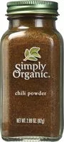 入っている砂糖の量 Chili powder certified organic
