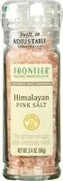 Количество сахара в Frontier salt grinder pink ounces