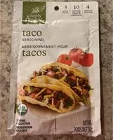入っている砂糖の量 Assaisonnement pour tacos