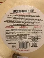 Sugar and nutrients in Brie