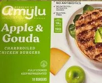 Количество сахара в Apple gouda chicken burgers