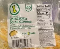 Zuckermenge drin Shredded Mexican 4 Cheese