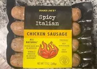 Suhkru kogus sees Spicy Italian Chicken Sausage