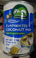 Amount of sugar in Nature's charm evaporated coconut milk
