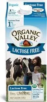 Cantidad de azúcar en Organic lactose free low fat milk