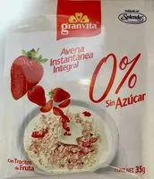 Jumlah gula yang masuk Avena integral sabor fresa