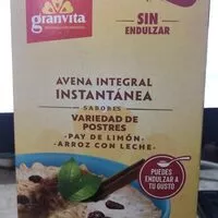 Jumlah gula yang masuk Avena integral instantánea