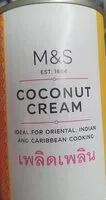 入っている砂糖の量 Coconut cream