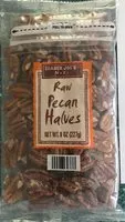 Количество сахара в Raw pecan halves