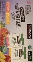 Quantité de sucre dans Organic fruit & vegtable pouch