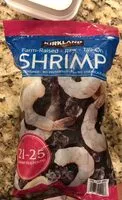 Jumlah gula yang masuk Farm Raised Raw Tail-On Shrimp