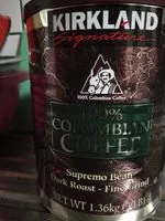 Quantité de sucre dans Colombian Coffee