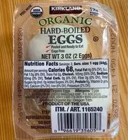 Suhkru kogus sees Organic Hard-Boiled Eggs