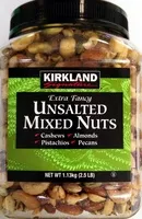 Cantidad de azúcar en Unsalted Mixed Nuts