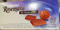 Sokerin määrä sisällä Schmerling's Of Switzerland, Swiss Milk Chocolate, Rosemarie