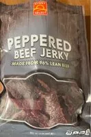Cantidad de azúcar en Peppered beef jerkey