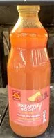 Cantidad de azúcar en Pineapple boost smoothie