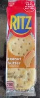 Quantité de sucre dans Peanut butter crackers