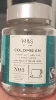 चीनी की मात्रा M&S Colombian coffee