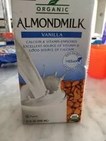 Suhkru kogus sees Organic almond milk vanilla flavor