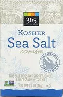 Jumlah gula yang masuk Kosher sea salt