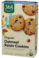 含糖量 Organic oatmeal raisin cookies