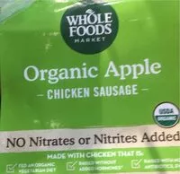 Amount of sugar in Organic apple chucken sausage
