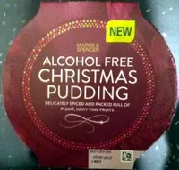 Amount of sugar in Alcohol free Christmas pudding