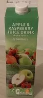 Количество сахара в Apple and Raspberry juice drink