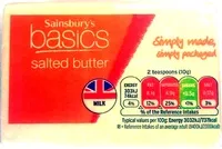 İçindeki şeker miktarı Salted Butter