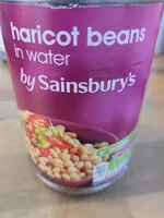 Amount of sugar in sainsburys haricot beans in water