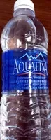 Azúcar y nutrientes en Aquafina