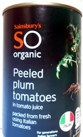 Jumlah gula yang masuk Italian organic plum tomatoes
