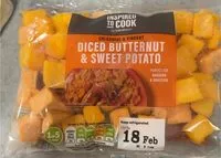 Jumlah gula yang masuk Diced butternut and sweet potato