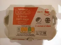İçindeki şeker miktarı 6 British barn eggs