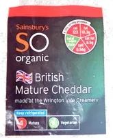 Jumlah gula yang masuk British Mature Cheddar