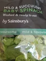 Quantité de sucre dans Baby Spinach