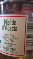 Sucre et nutriments contenus dans Miellerie de chanteclair