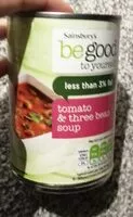 Suhkru kogus sees Be Good to Yourself Tomato & Three Bean Soup