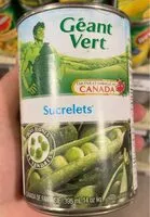 入っている砂糖の量 Sweetlet Peas
