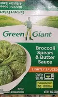 入っている砂糖の量 Broccoli Spears & Butter Sauce