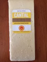 Количество сахара в Cantal