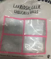 Zuckermenge drin Liquorice balls
