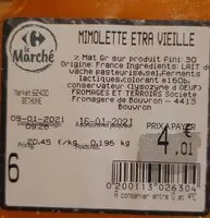 入っている砂糖の量 Mimolette extra vieille