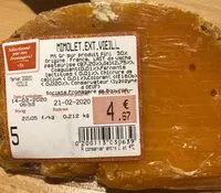 入っている砂糖の量 Mimolette extra vieille