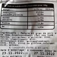Sokerin määrä sisällä Farce à tomates