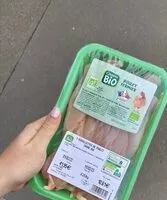 चीनी की मात्रा Aiguillettes de poulet bio