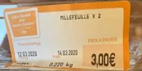 Cantidad de azúcar en Millefeuille