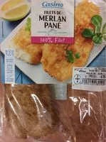 入っている砂糖の量 Filet de Merlan pané
