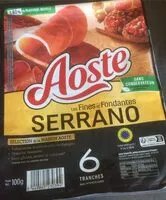 चीनी की मात्रा Les fines et fondantes Serrano
